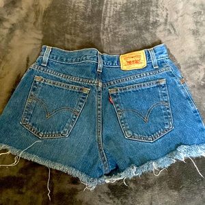 Levi’s Original Vintage Denim High Rise Shorts